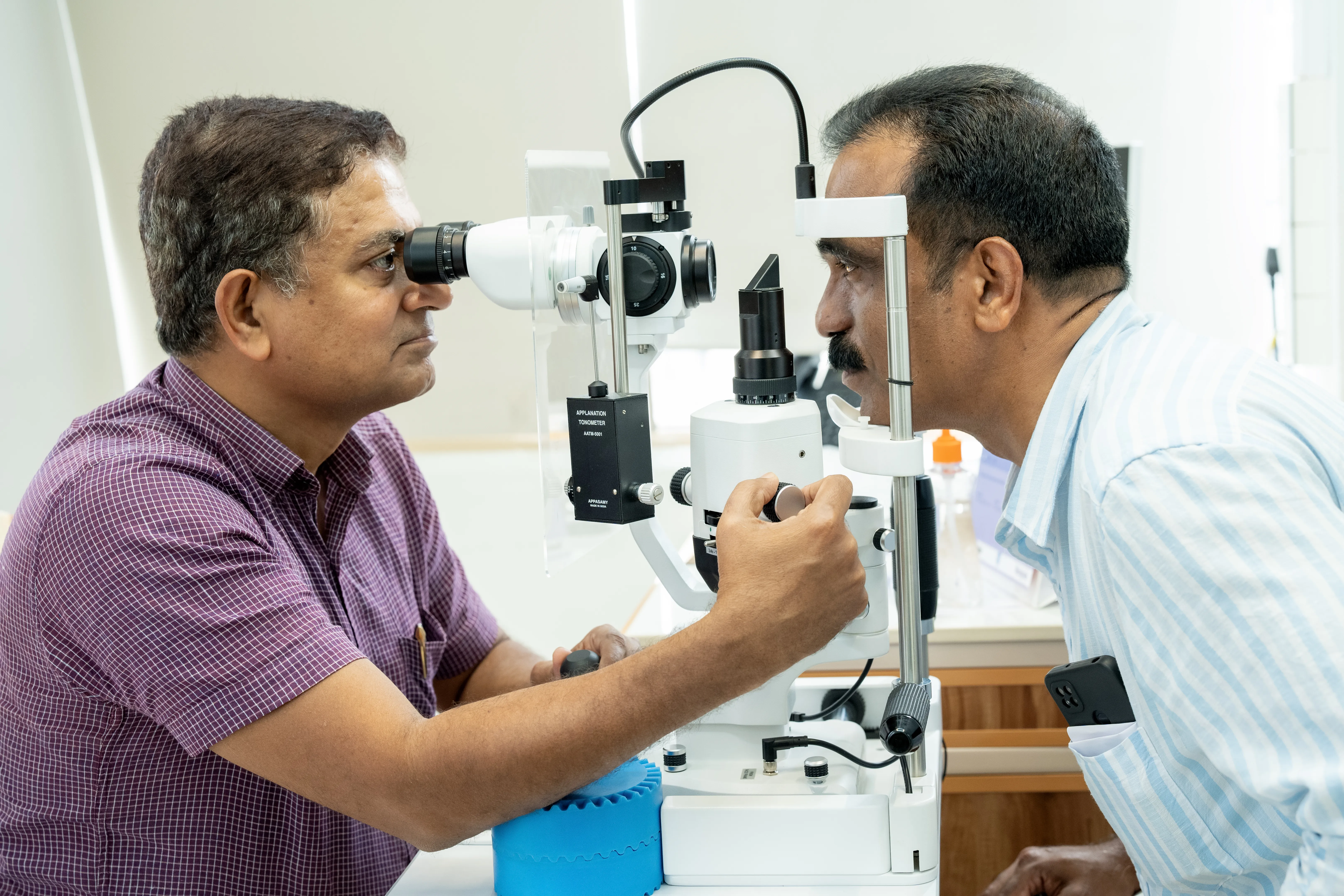 Slit lamp bio-microscope for comprehensive eye health checks in Kechery